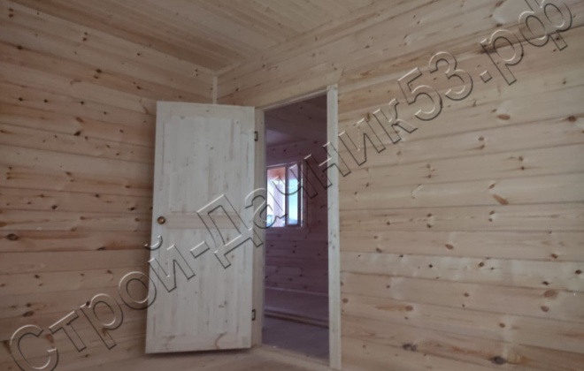 4 Брусовой дом ОД-9, 8х8м, 64 М², Ленинградская область, Гатчинский район, деревня Большая Ивановка (10)